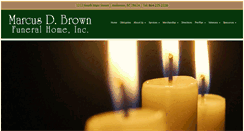 Desktop Screenshot of marcusdbrownfuneralhome.com