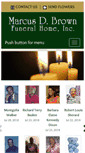 Mobile Screenshot of marcusdbrownfuneralhome.com
